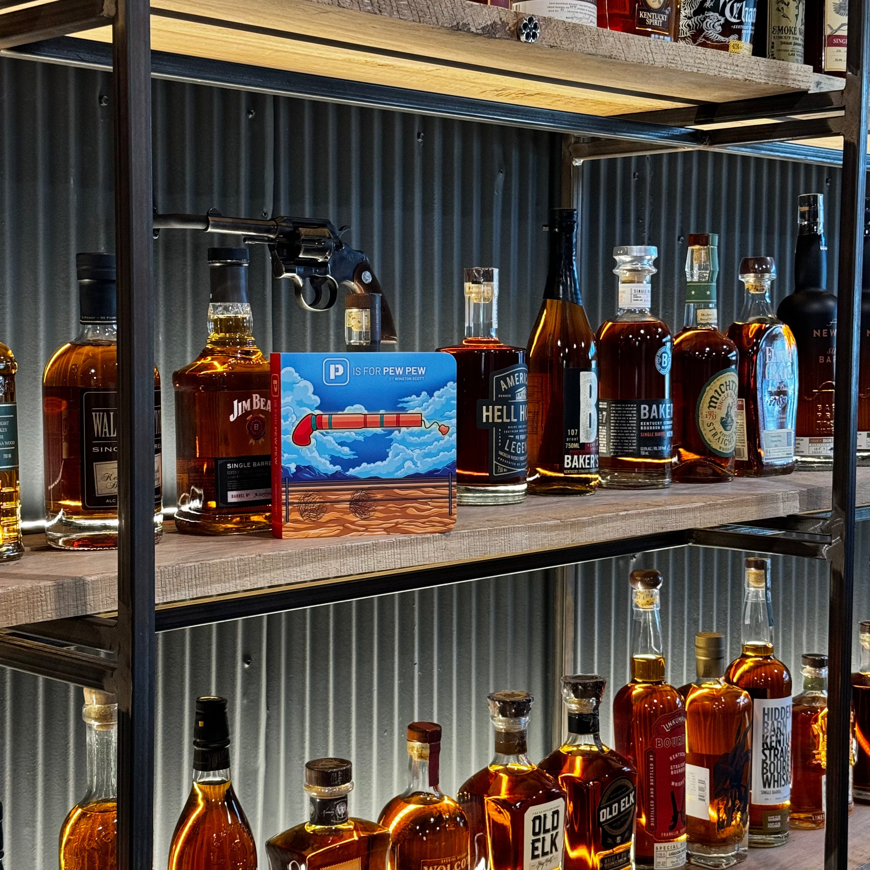 Bourbon and P is for Pew Pew