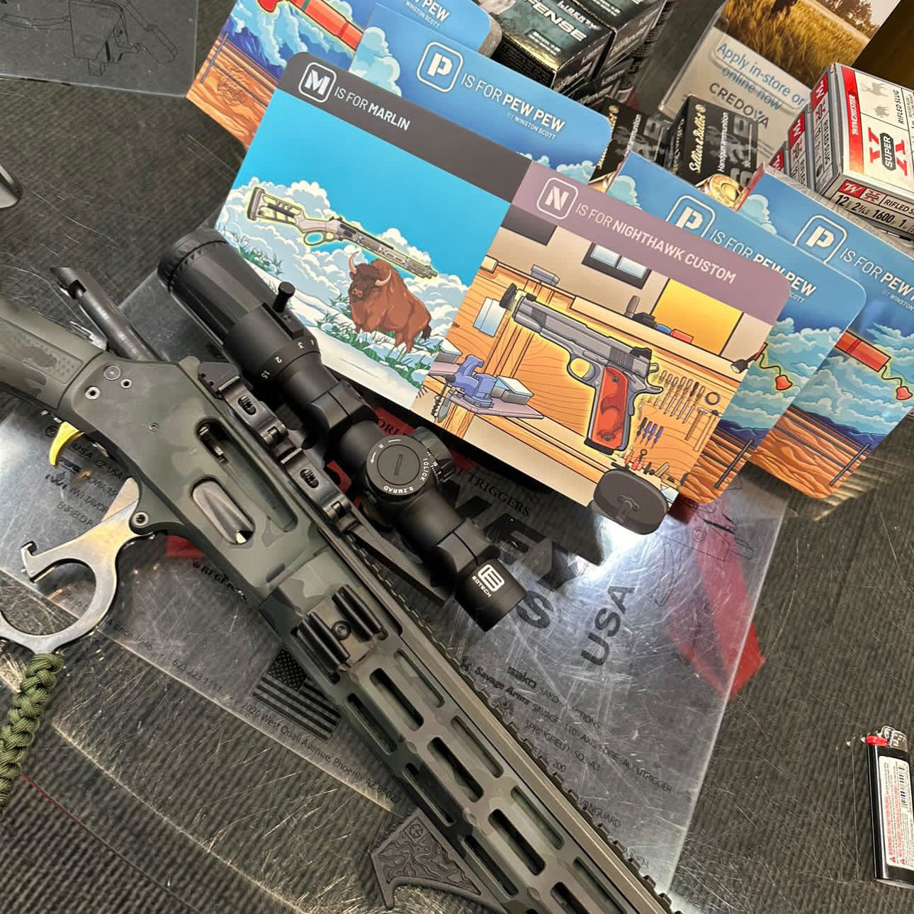 ABC Firearms book M is for Marlin N is for Nighthawk